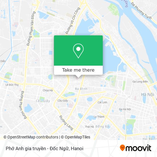 Phở Anh gia truyền - Đốc Ngữ map