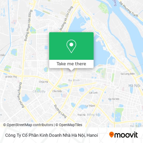 Công Ty Cổ Phần Kinh Doanh Nhà Hà Nội map