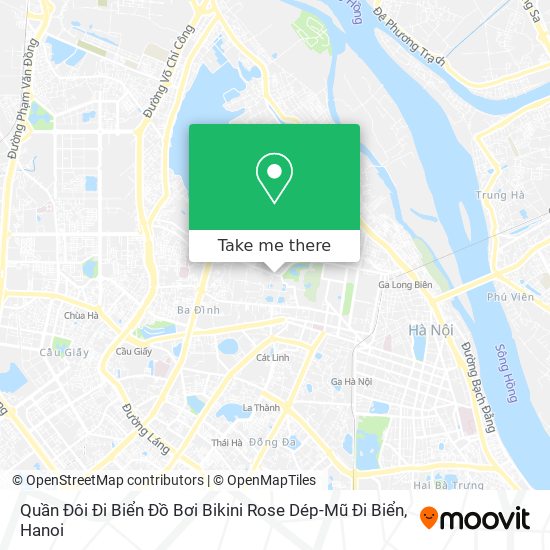 Quần Đôi Đi Biển Đồ Bơi Bikini Rose Dép-Mũ Đi Biển map