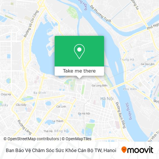 Ban Bảo Vệ Chăm Sóc Sức Khỏe Cán Bộ TW map