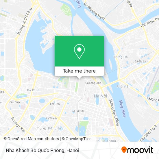 Nhà Khách Bộ Quốc Phòng map