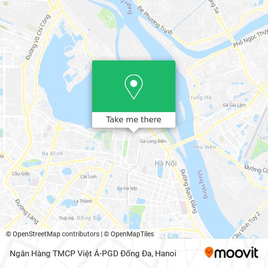 Ngân Hàng TMCP Việt Á-PGD Đống Đa map
