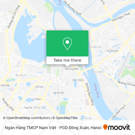 Ngân Hàng TMCP Nam Việt - PGD Đồng Xuân map