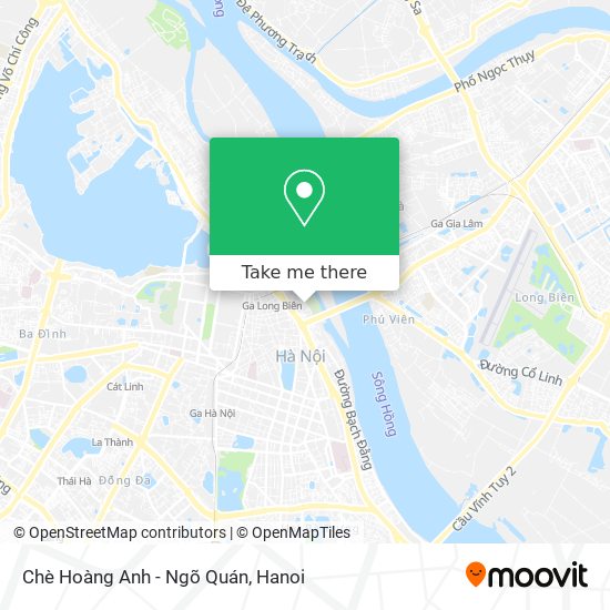 Chè Hoàng Anh - Ngõ Quán map