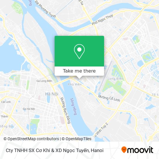 Cty TNHH SX Cơ Khí & XD Ngọc Tuyến map