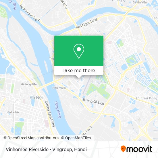 Vinhomes Riverside - Vingroup map