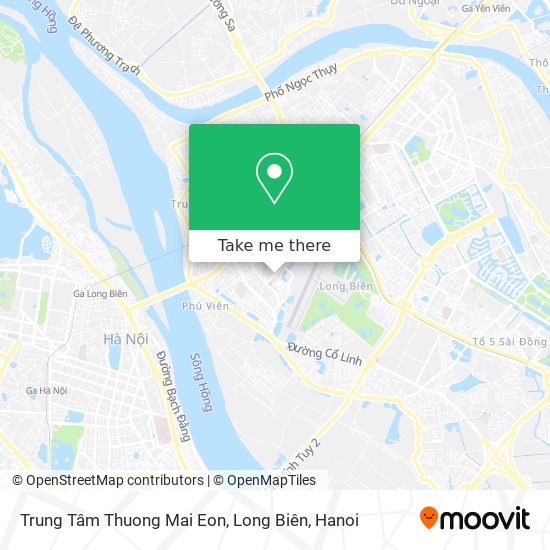 Trung Tâm Thuong Mai Eon, Long Biên map