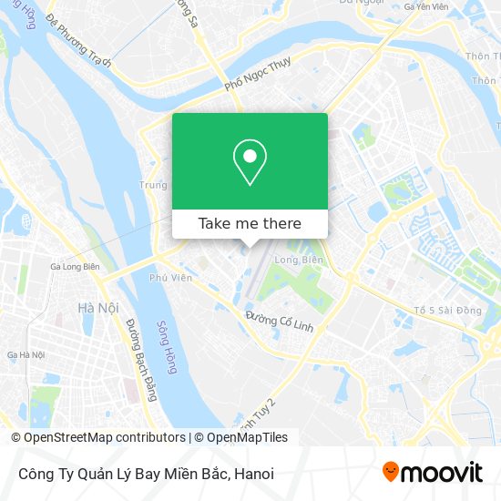 Công Ty Quản Lý Bay Miền Bắc map