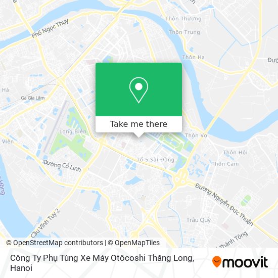 Công Ty Phụ Tùng Xe Máy Otôcoshi Thăng Long map