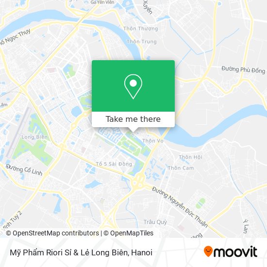 Mỹ Phẩm Riori Sỉ & Lẻ Long Biên map