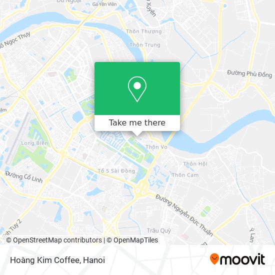 Hoàng Kim Coffee map