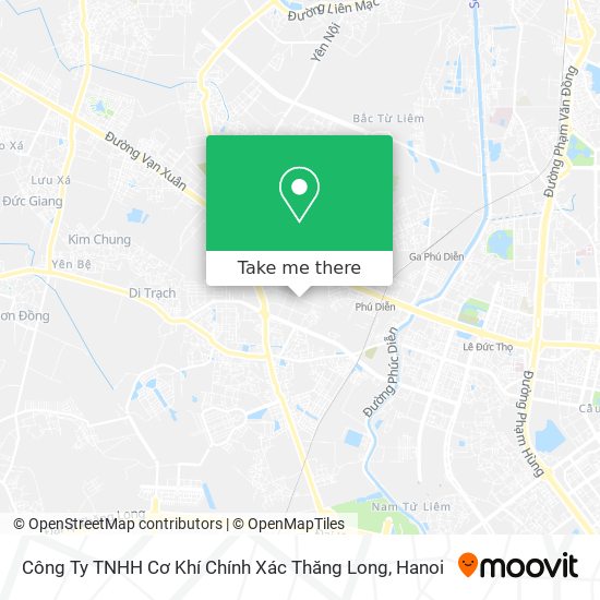 Công Ty TNHH Cơ Khí Chính Xác Thăng Long map
