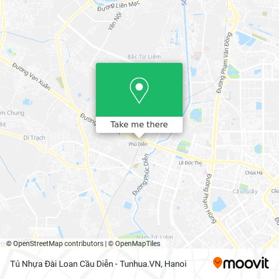 Tủ Nhựa Đài Loan Cầu Diễn - Tunhua.VN map