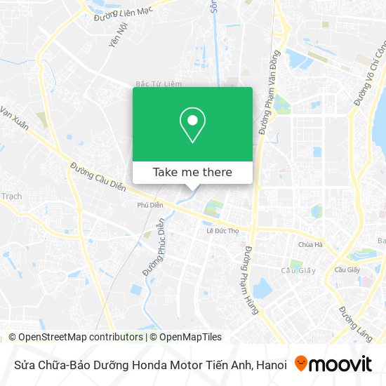 Sửa Chữa-Bảo Dưỡng Honda Motor Tiến Anh map