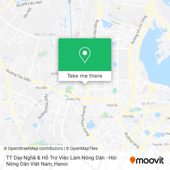 TT Dạy Nghề & Hỗ Trợ Việc Làm Nông Dân - Hội Nông Dân Việt Nam map