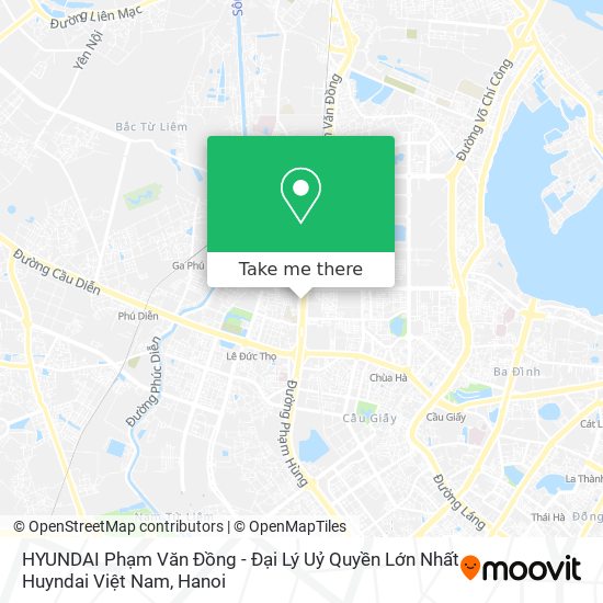 HYUNDAI Phạm Văn Đồng - Đại Lý Uỷ Quyền Lớn Nhất Huyndai Việt Nam map