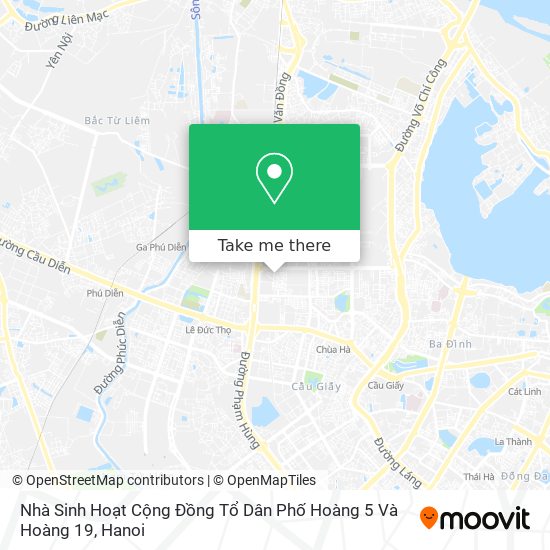 Nhà Sinh Hoạt Cộng Đồng Tổ Dân Phố Hoàng 5 Và Hoàng 19 map