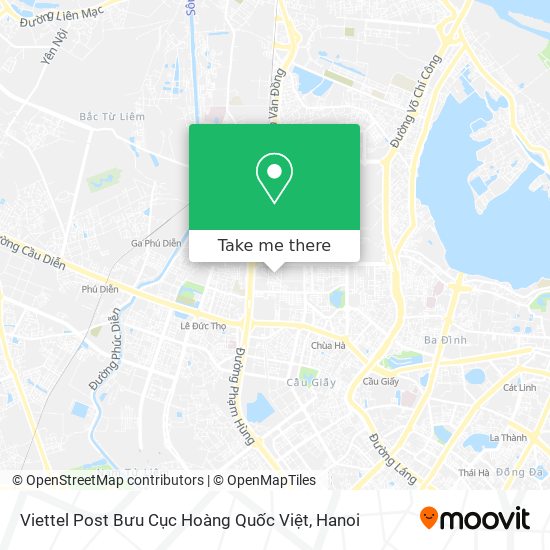 Viettel Post Bưu Cục Hoàng Quốc Việt map