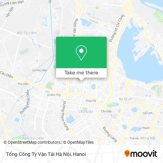 Tổng Công Ty Vận Tải Hà Nội map