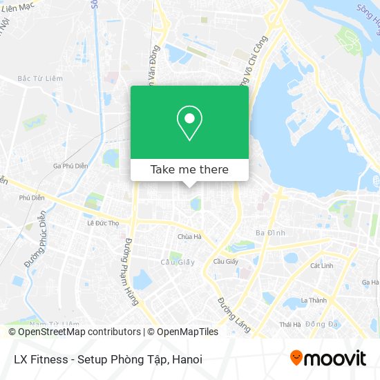 LX Fitness - Setup Phòng Tập map