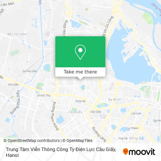 Trung Tâm Viễn Thông Công Ty Điện Lực Cầu Giấy map