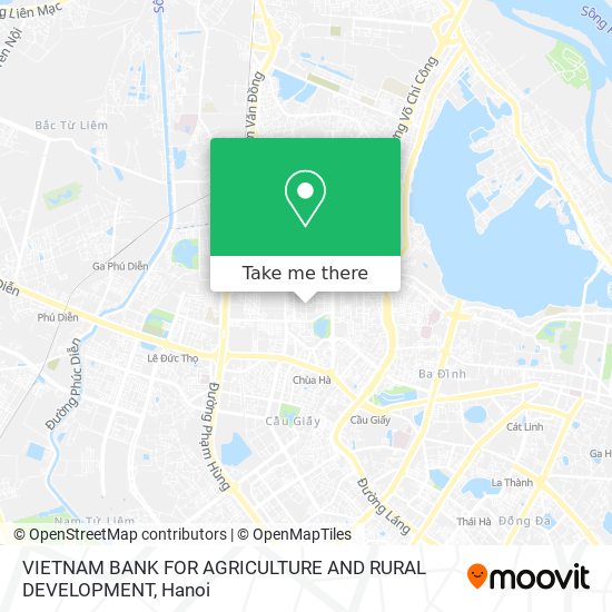 VIETNAM BANK FOR AGRICULTURE AND RURAL DEVELOPMENT map