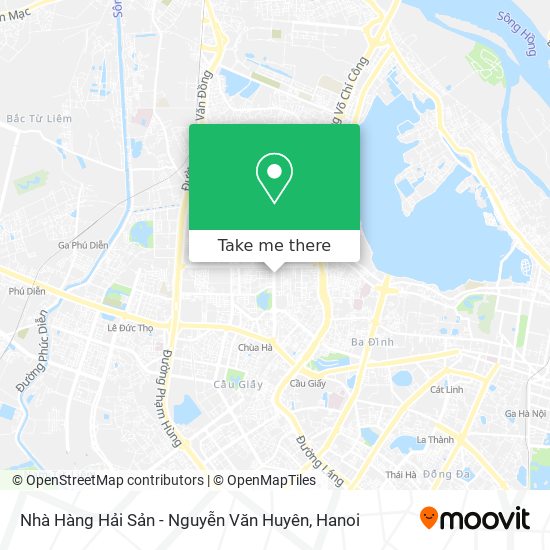 Nhà Hàng Hải Sản - Nguyễn Văn Huyên map
