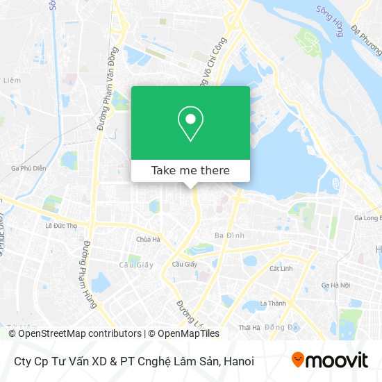 Cty Cp Tư Vấn XD & PT Cnghệ Lâm Sản map