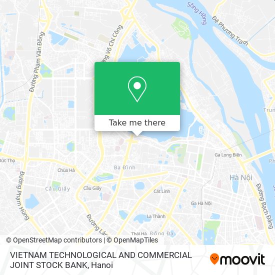 VIETNAM TECHNOLOGICAL AND COMMERCIAL JOINT STOCK BANK map