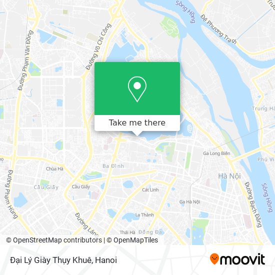 Đại Lý Giày Thụy Khuê map