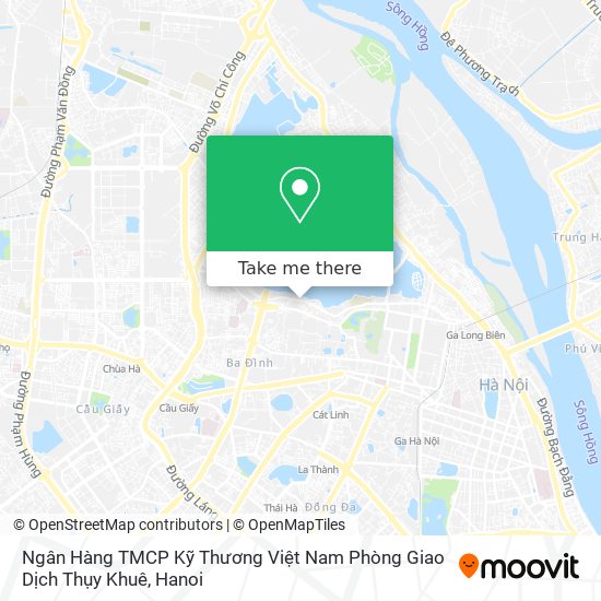 Ngân Hàng TMCP Kỹ Thương Việt Nam Phòng Giao Dịch Thụy Khuê map