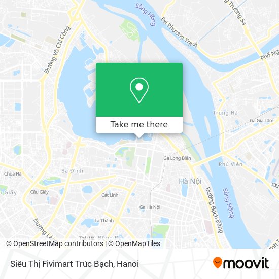 Siêu Thị Fivimart Trúc Bạch map