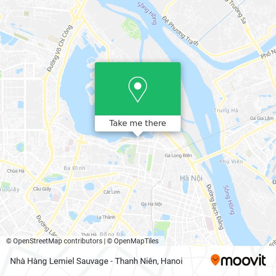 Nhà Hàng Lemiel Sauvage - Thanh Niên map