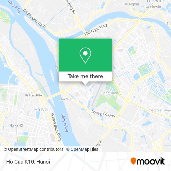 Hồ Câu K10 map
