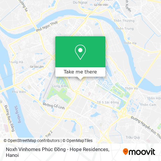 Noxh Vinhomes Phúc Đồng - Hope Residences map