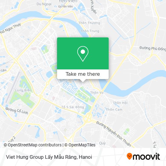 Viet Hung Group Lấy Mẫu Răng map