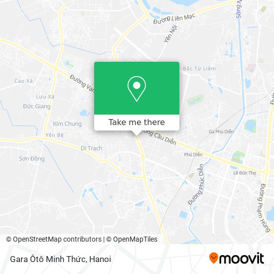 Gara Ôtô Minh Thức map