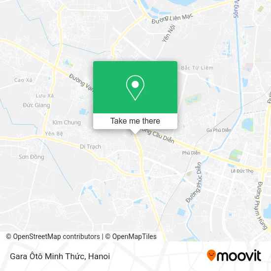 Gara Ôtô Minh Thức map