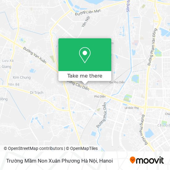 Trường Mầm Non Xuân Phương Hà Nội map