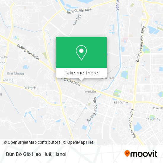 Bún Bò Giò Heo Huế map