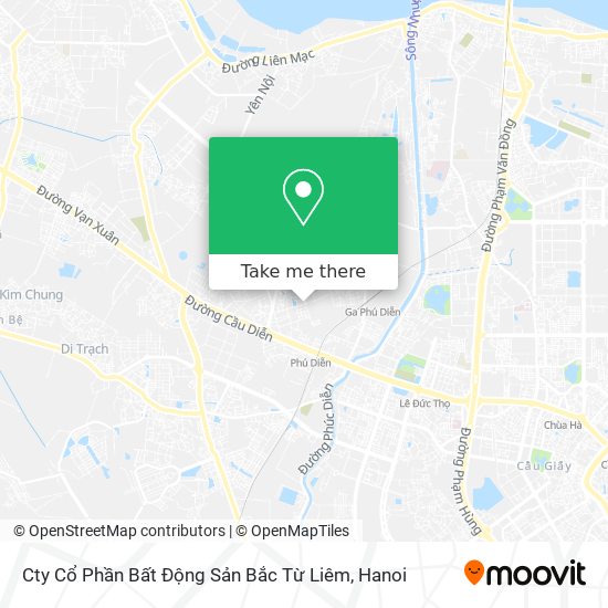 Cty Cổ Phần Bất Động Sản Bắc Từ Liêm map