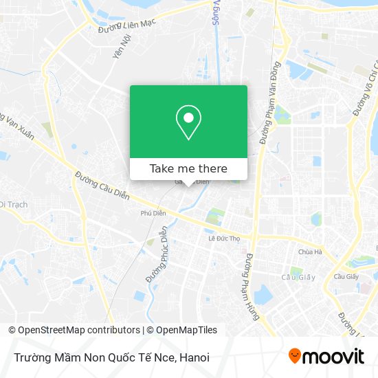 Trường Mầm Non Quốc Tế Nce map