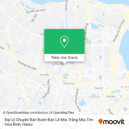 Đại Lý Chuyên Bán Buôn Bán Lẻ Mía Trắng Mía Tím Hòa Bình map