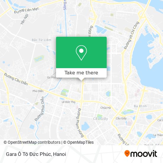Gara Ô Tô Đức Phúc map