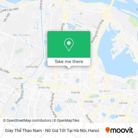 Giày Thể Thao Nam - Nữ Giá Tốt Tại Hà Nội map