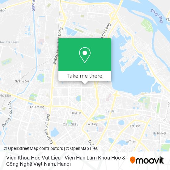 Viện Khoa Học Vật Liệu - Viện Hàn Lâm Khoa Học & Công Nghệ Việt Nam map