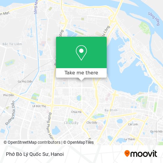 Phở Bò Lý Quốc Sư map