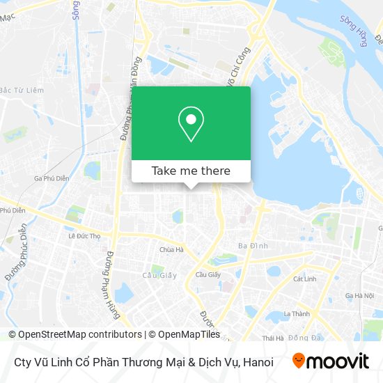 Cty Vũ Linh Cổ Phần Thương Mại & Dịch Vụ map