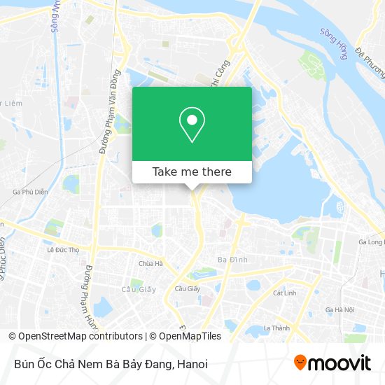 Bún Ốc Chả Nem Bà Bảy Đang map