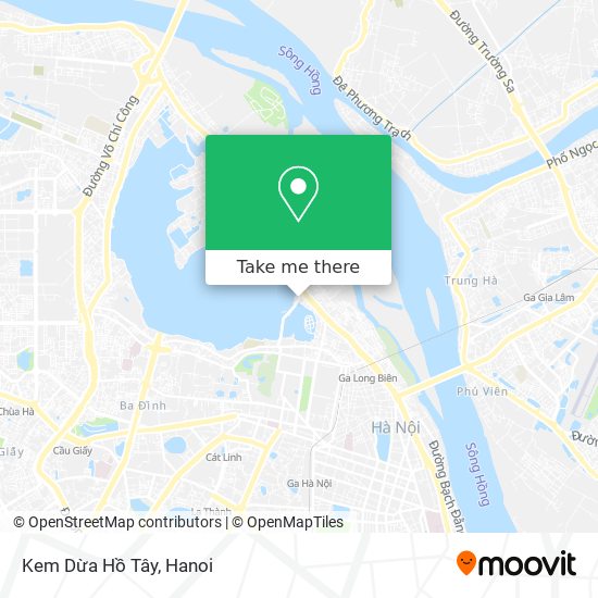 Kem Dừa Hồ Tây map